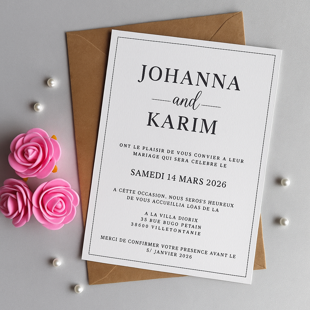 Carte d'invitation | Faire-part