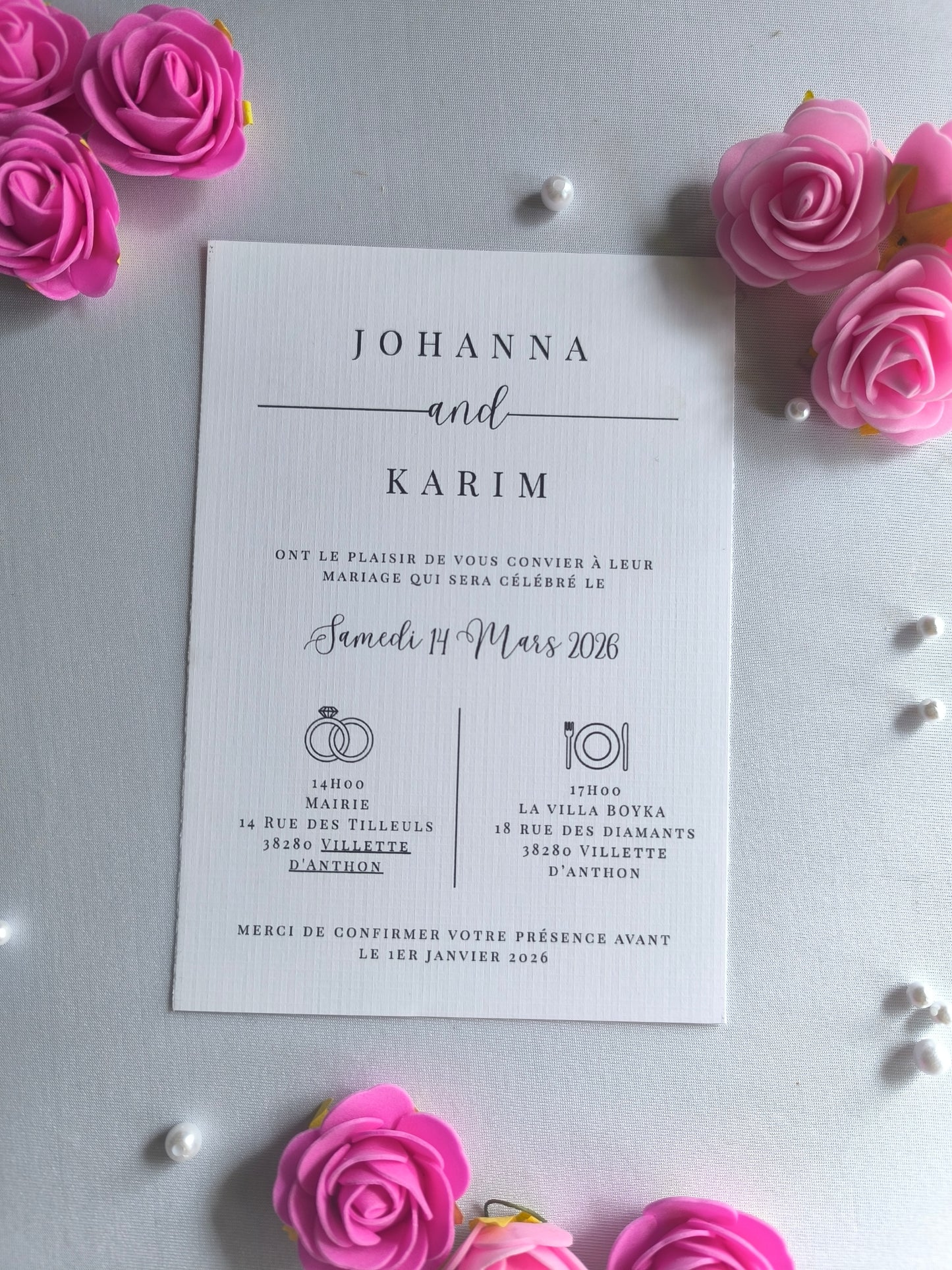 Carte d'invitation | Faire-part