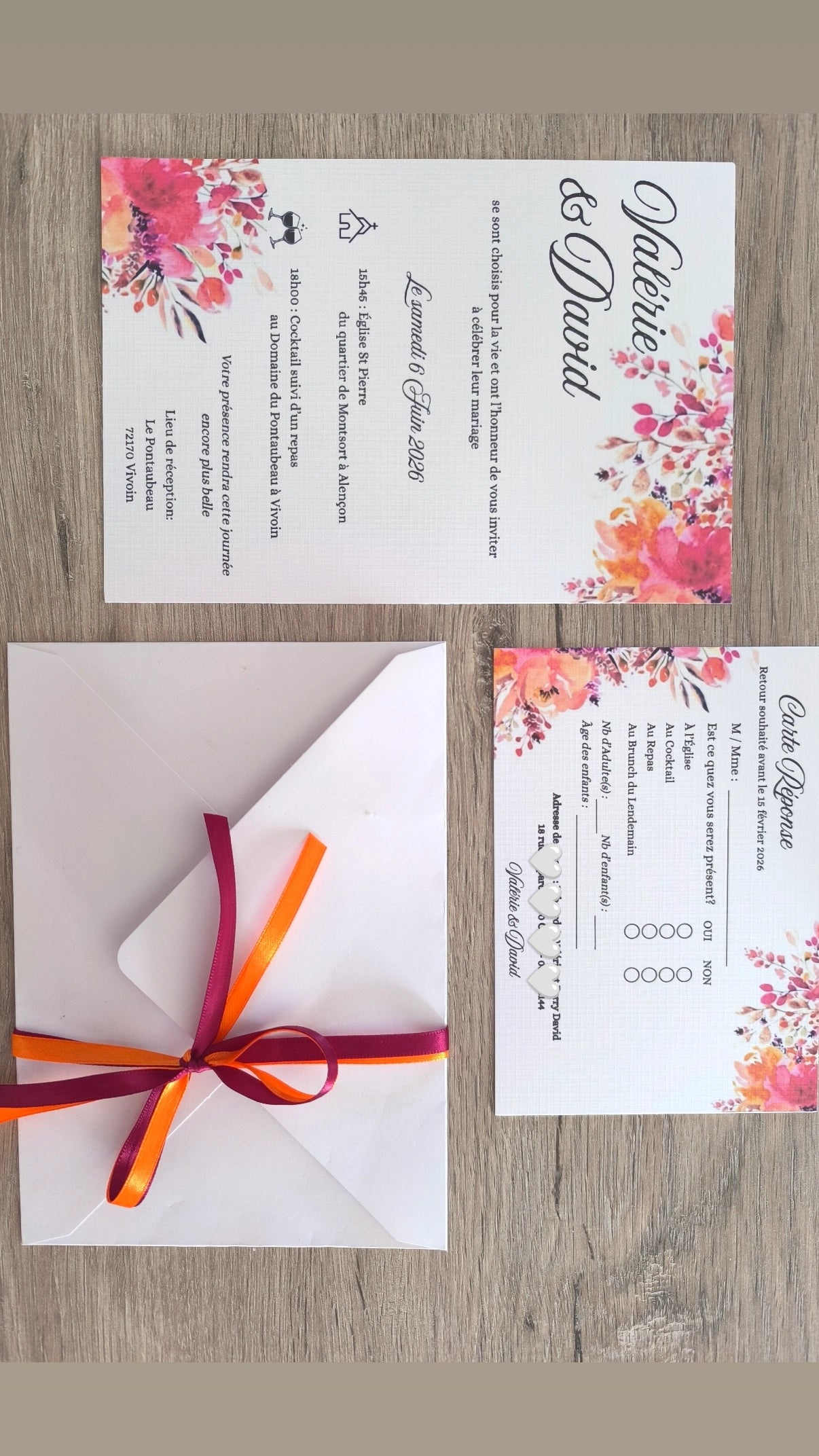 Lot Carte d'invitation | Faire-part