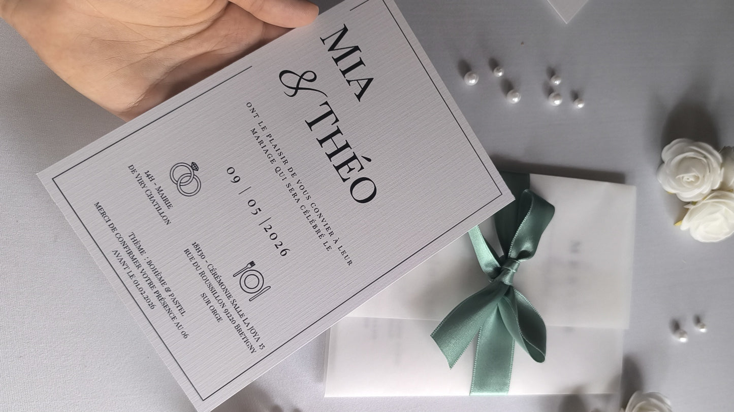 Carte d'invitation | Faire-part