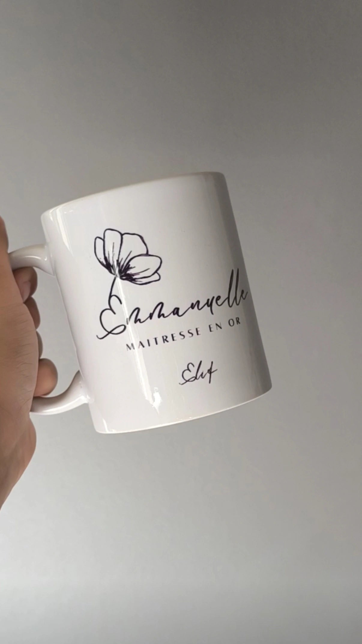 Mug Fleuri Personnalisation