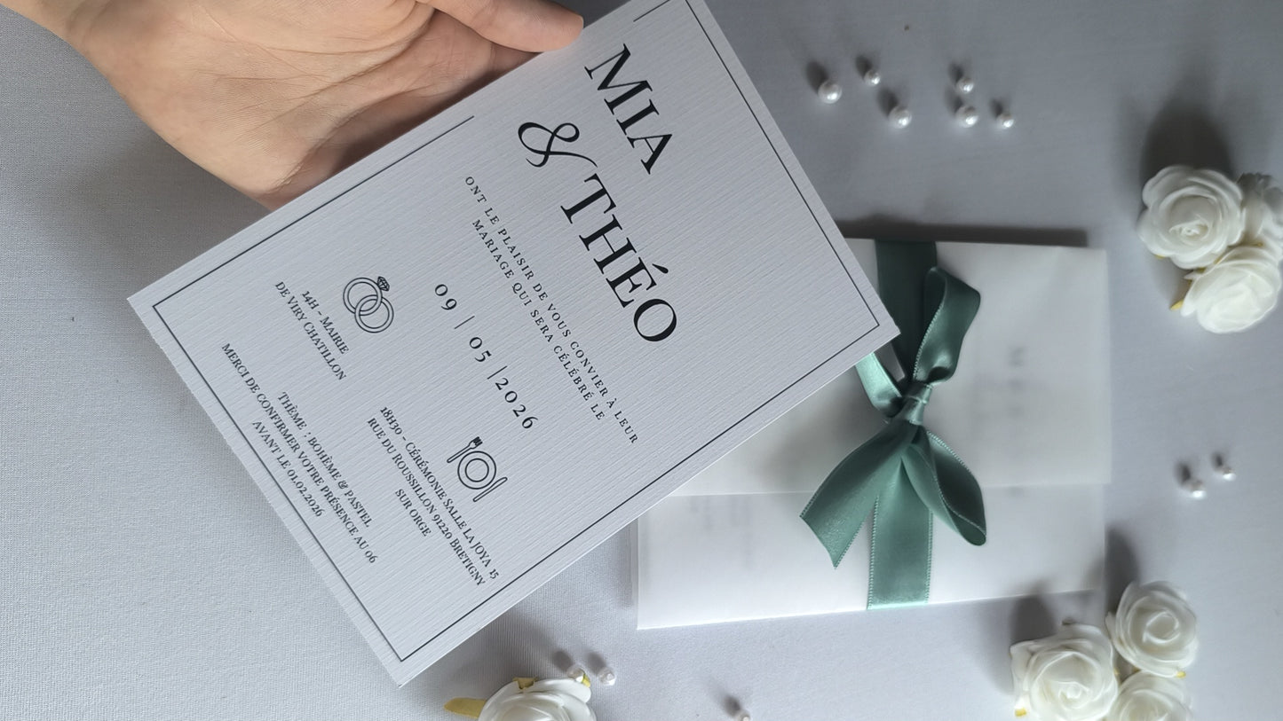 Carte d'invitation | Faire-part