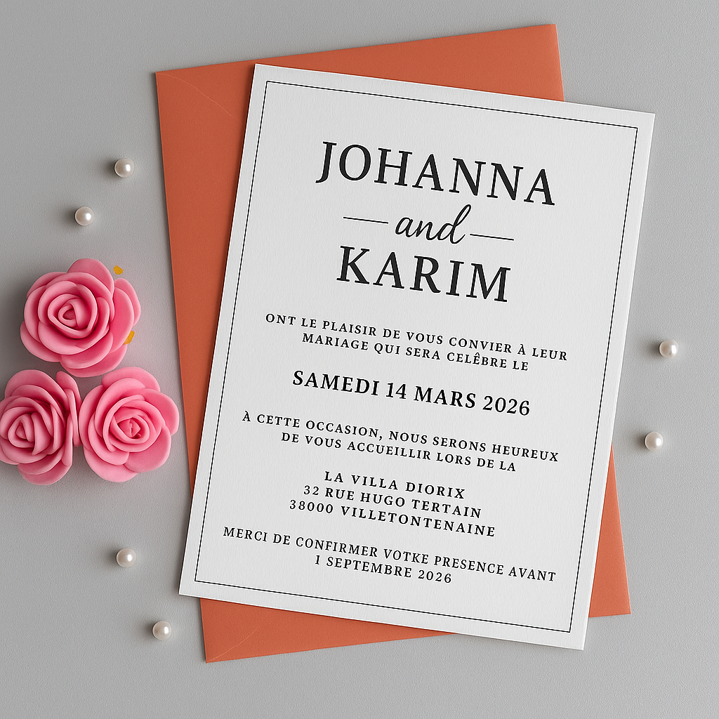 Carte d'invitation | Faire-part