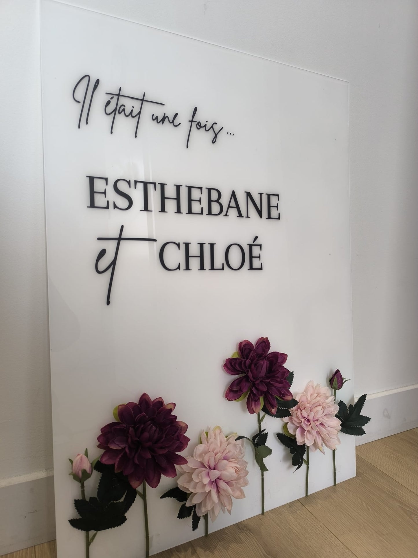 Plexiglass Panneau Fleuri - 50x70cm