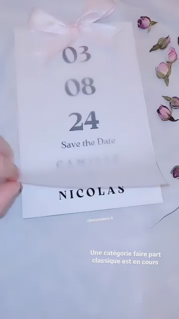 Carte d'invitation | Faire part
