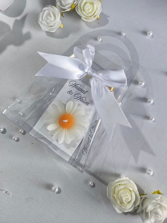 Coffret Bougie Marguerite + Spray à l'eau de rose