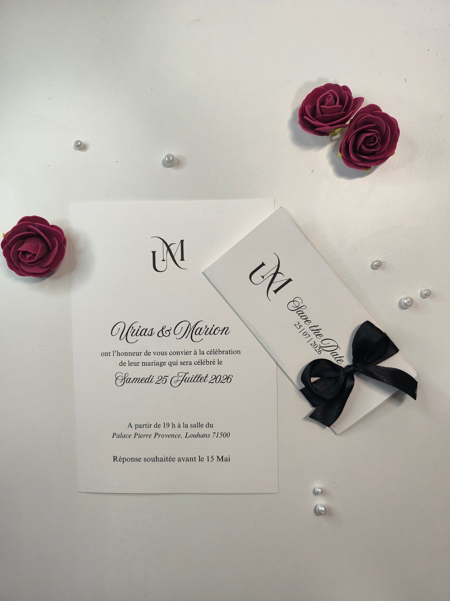 Carte d'invitation Simply