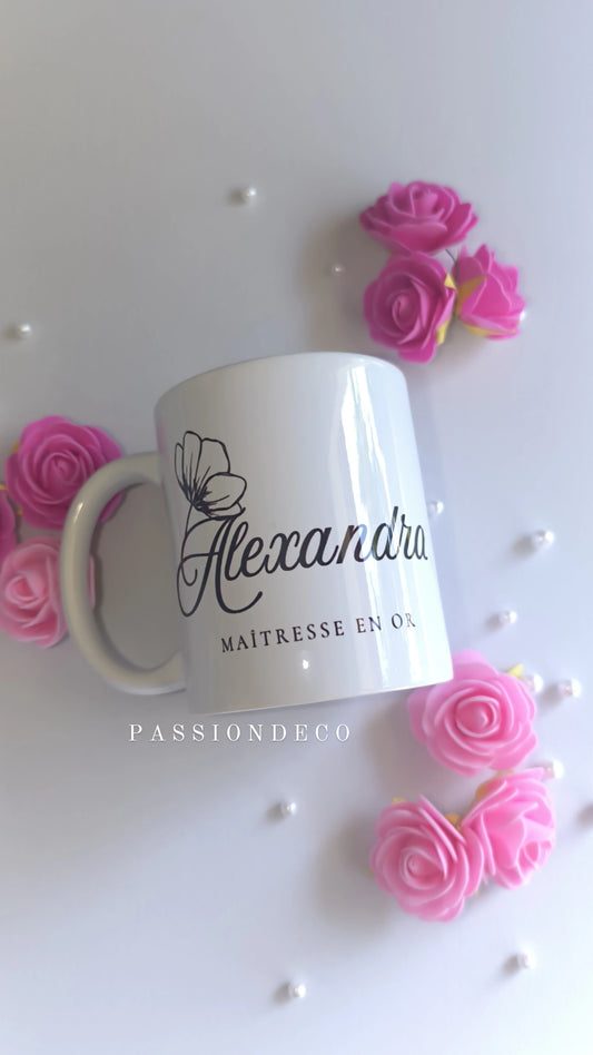 Mug Fleuri Personnalisation