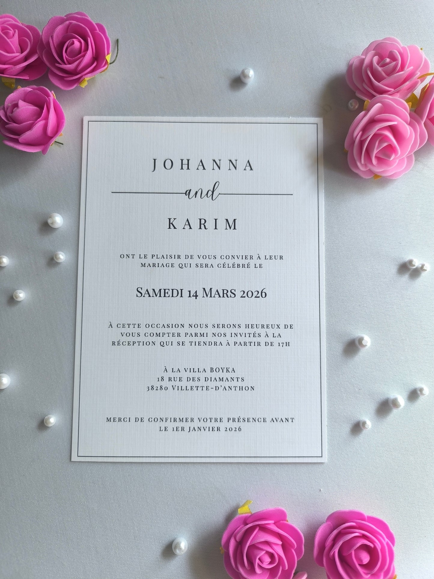 Carte d'invitation