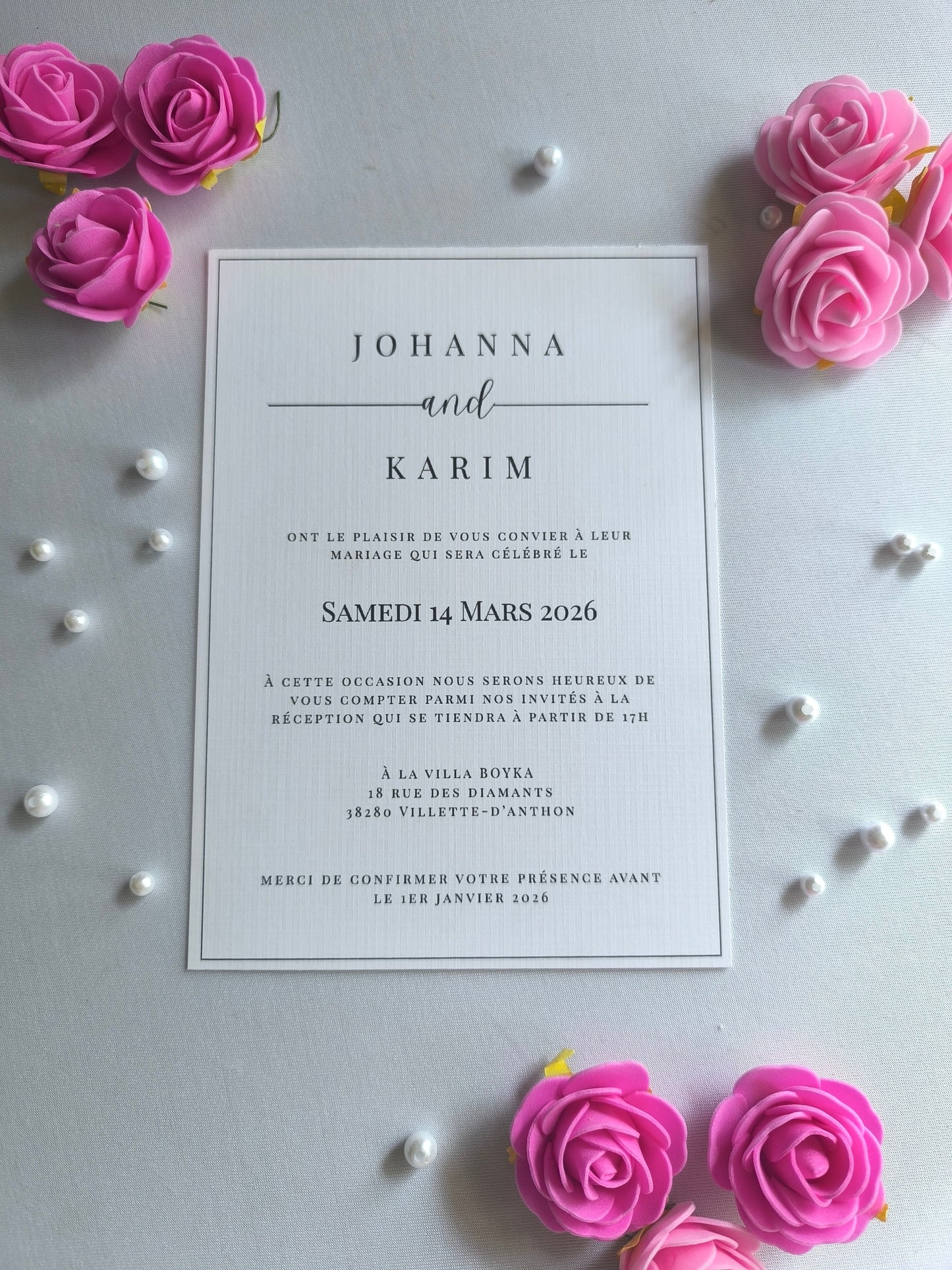 Carte d'invitation
