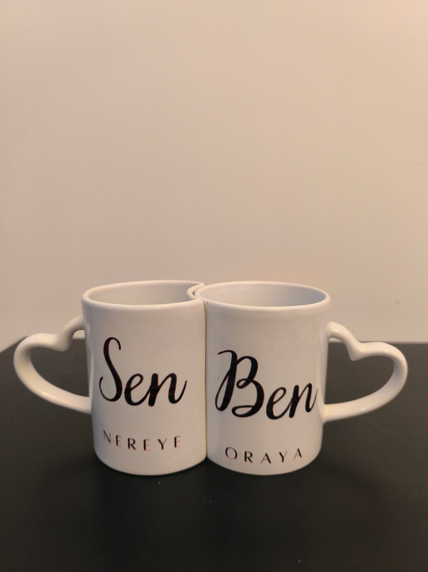 Duos de Mugs Poignées Coeur