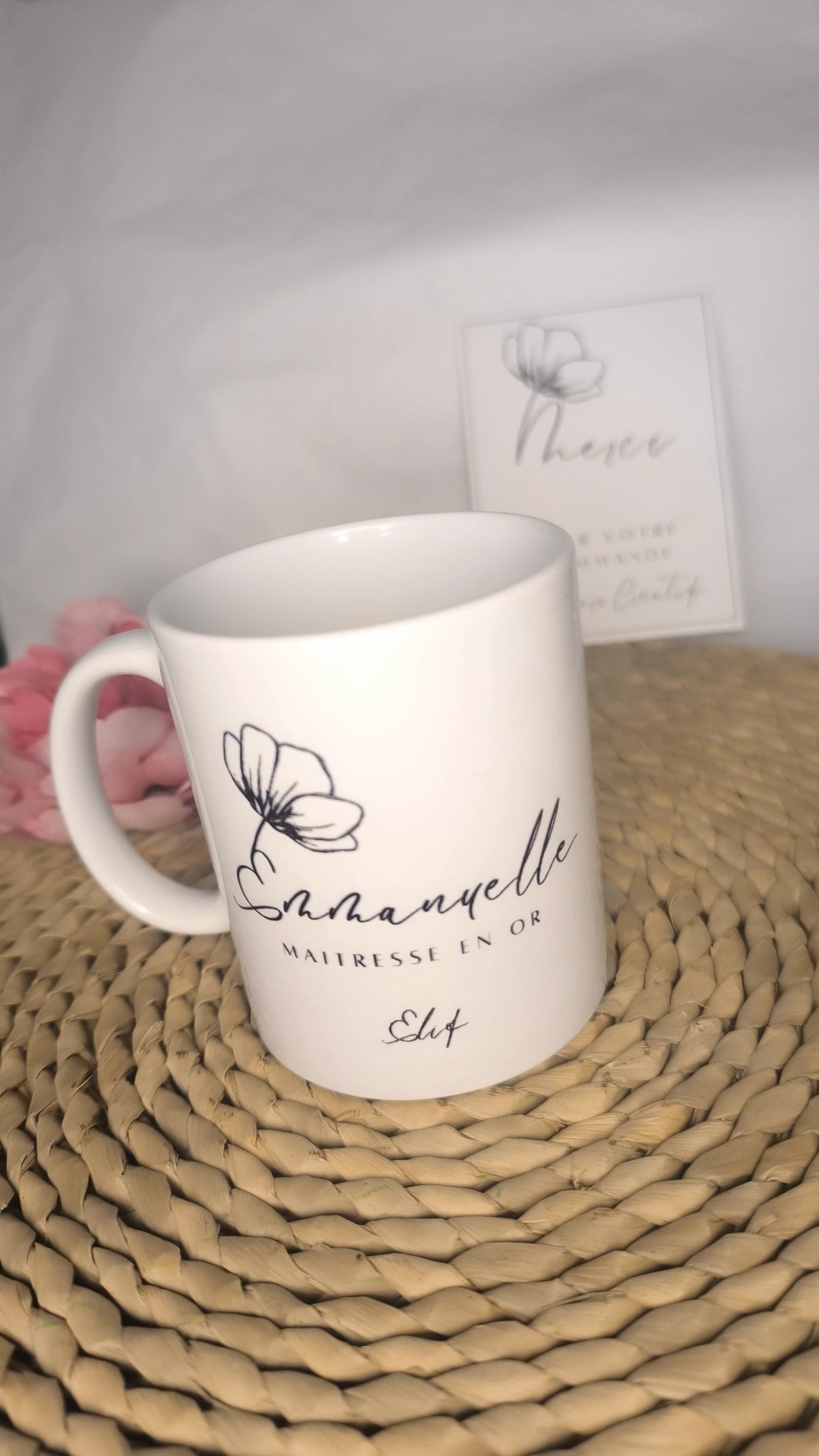 Mug Fleuri Personnalisation