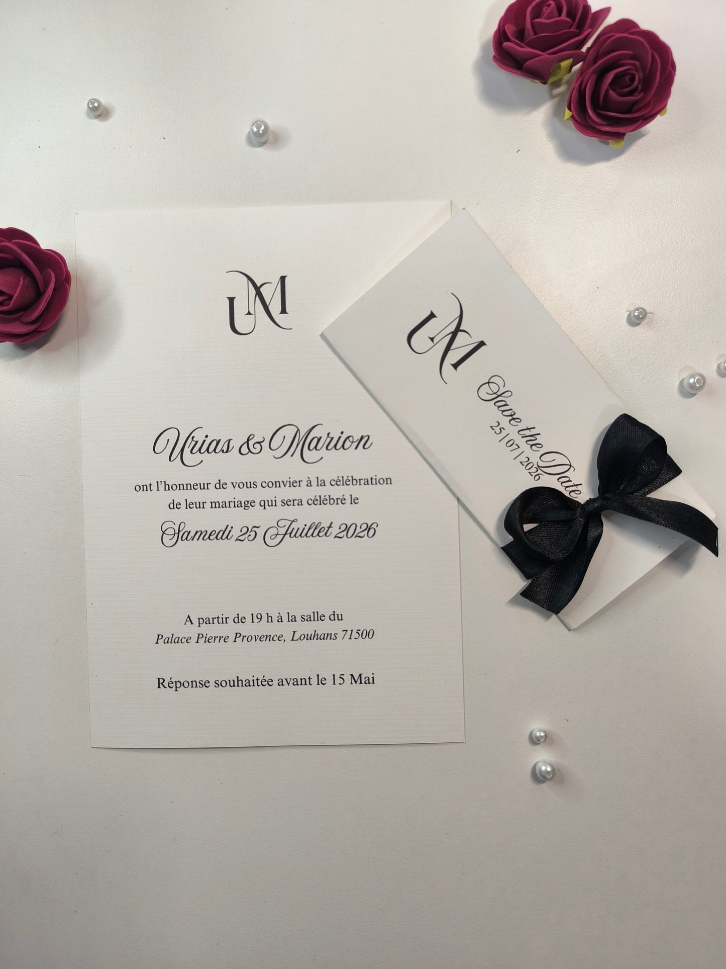Carte d'invitation Simply