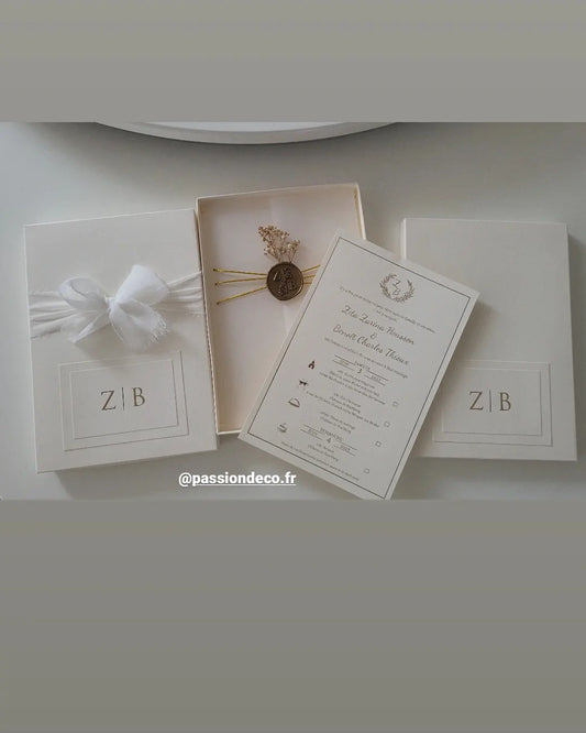 Boîte pour faire part