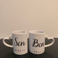 Duos de Mugs Poignées Coeur