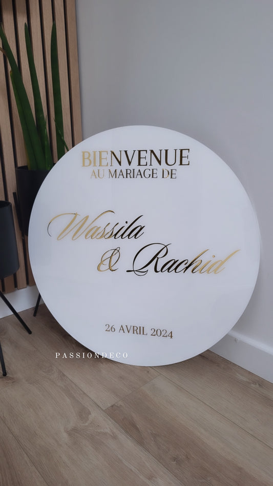 Plexiglass Panneau - Rond