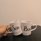 Duos de Mugs Poignées Coeur