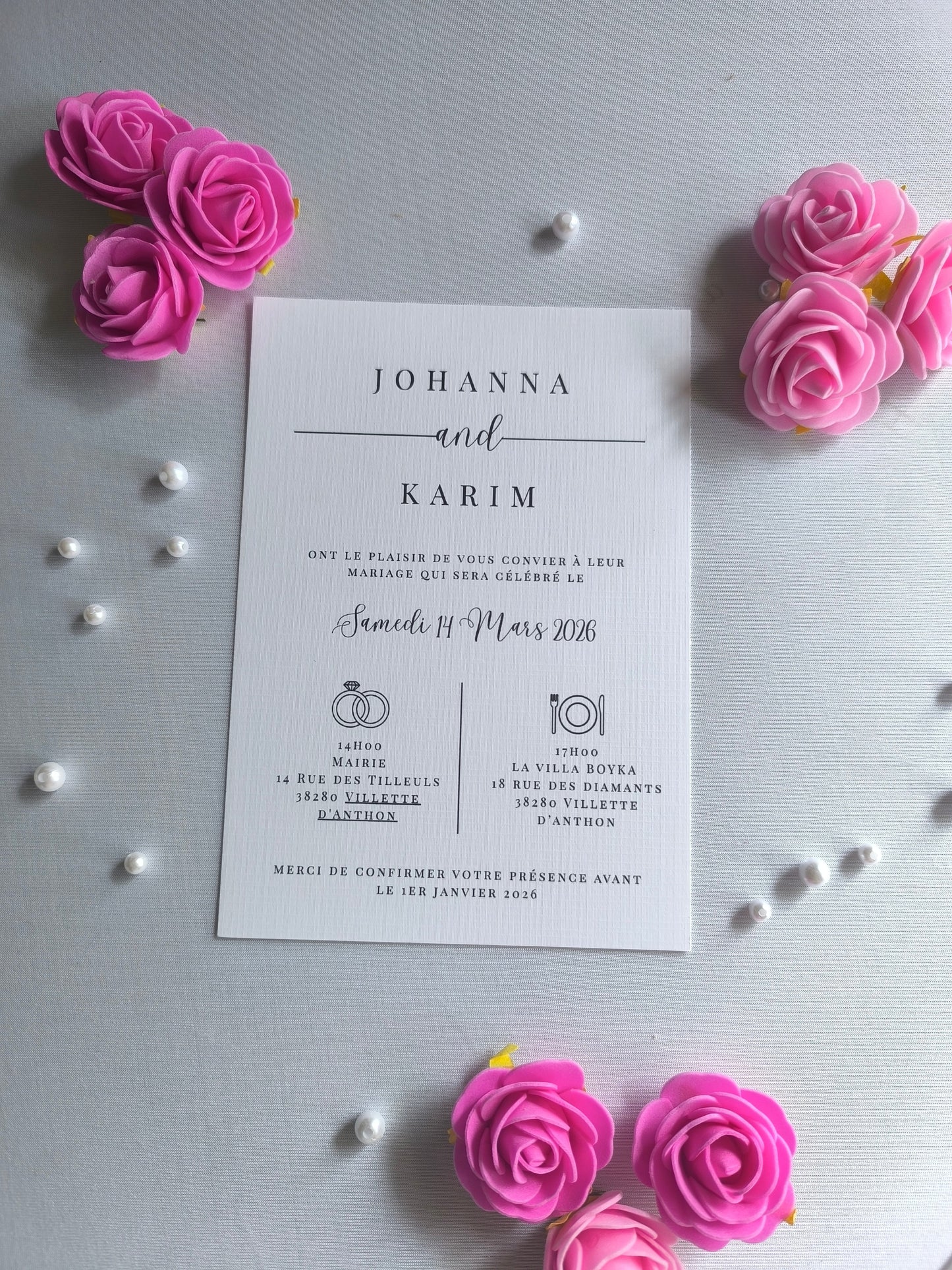 Carte d'invitation