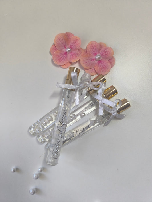 Spray en verre à l'eau de rose