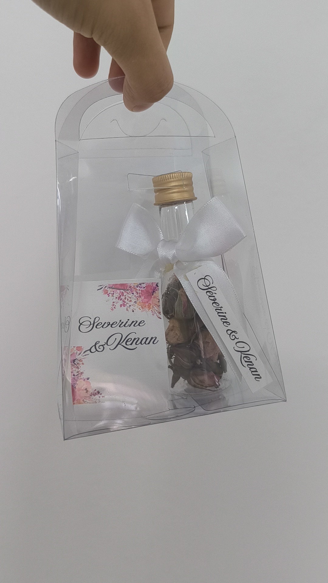 Coffret Bougie Bubble + Bouton de rose